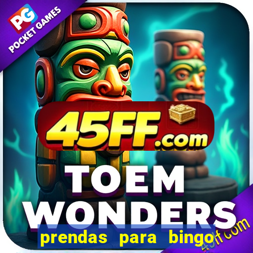 prendas para bingo de natal
